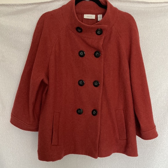 Chico's Jackets & Blazers - Chico's 3/4 Sleeve Wool Peacoat Size 3